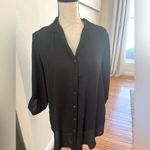 ALYX Black Sheer Button Down Women's Top